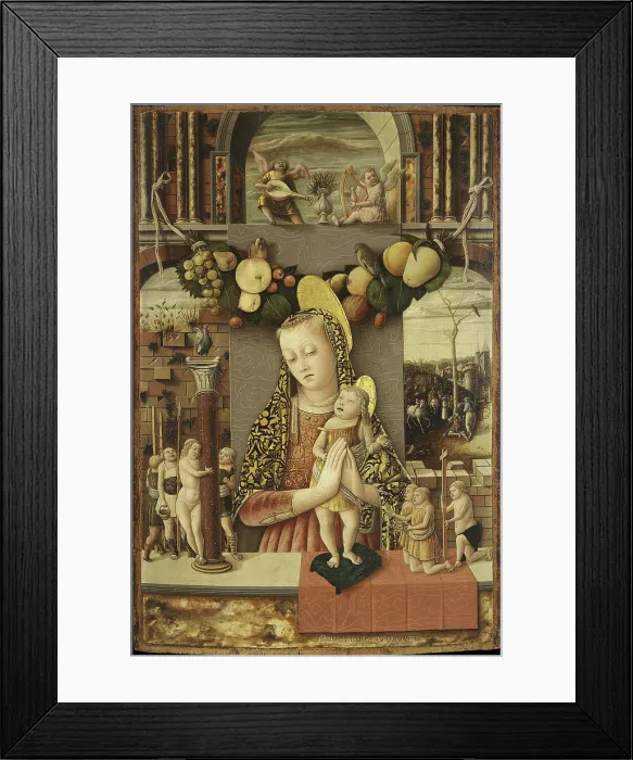 Framed Print : Madonna of the Passion, 1455-1460. Creator: Crivelli, Carlo (c. 1435-c. 1495) Framed Print : Madonna of the Passion, 1455-1460. Creator: Crivelli, Carlo (c. 1435-c. 1495)