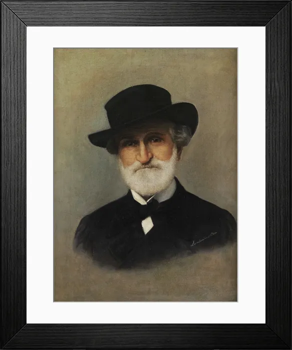 Framed Print : Portrait of the Composer Giuseppe Verdi (1813-1901), End of 19th century. Creator: Lombardini, Bice (active End of 19th-Early 20th cen.) Framed Print : Portrait of the Composer Giuseppe Verdi (1813-1901), End of 19th century. Creator: Lombardini, Bice (active End of 19th-Early 20th cen.)