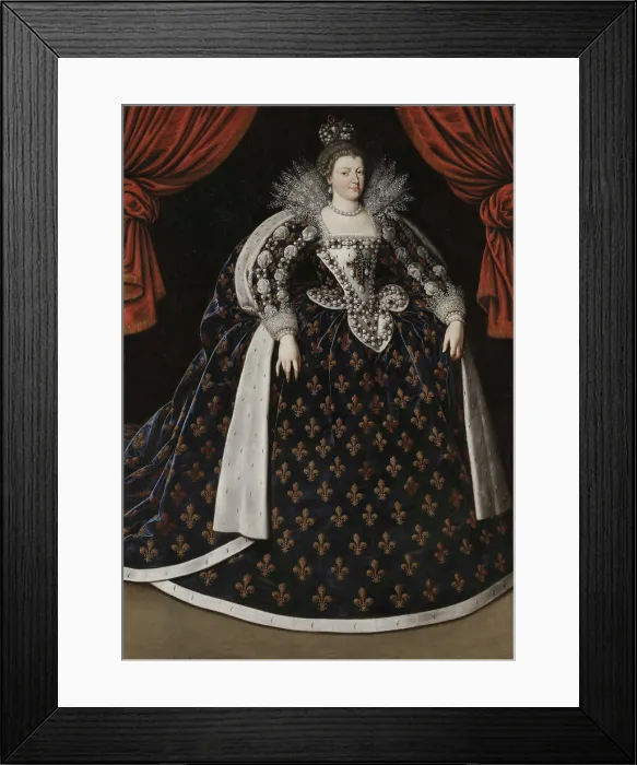 Framed Print : Portrait of Marie de Medici (1575-1642), 1610. Creator: Pourbus, Frans, the Younger (1569-1622) Framed Print : Portrait of Marie de Medici (1575-1642), 1610. Creator: Pourbus, Frans, the Younger (1569-1622)