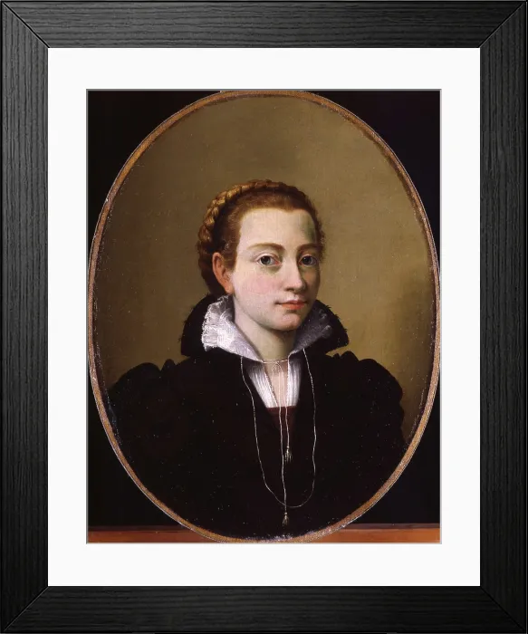 Framed Print : Portrait of a Lady, 1558. Creator: Anguissola, Sofonisba (ca. 1532-1625) Framed Print : Portrait of a Lady, 1558. Creator: Anguissola, Sofonisba (ca. 1532-1625)