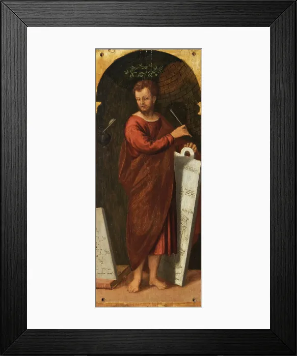 Framed Print : Claudius. From the Polyptych of the Four Crowned Martyrs, 1552. Creator: Badile, Antonio (1518-1560) Framed Print : Claudius. From the Polyptych of the Four Crowned Martyrs, 1552. Creator: Badile, Antonio (1518-1560)