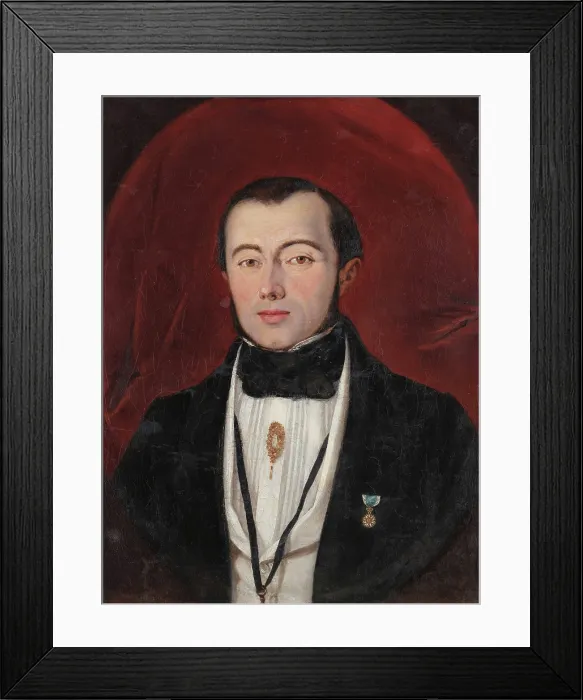 Framed Print : Portrait of the composer and pianist Joao Guilherme Bell Daddi (1813-1887). Creator: Anonymous Framed Print : Portrait of the composer and pianist Joao Guilherme Bell Daddi (1813-1887). Creator: Anonymous