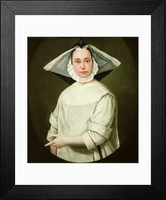Framed Print : Portrait of a young nun, 1730. Creator: Ceruti, Giacomo Antonio (1698-1767) Framed Print : Portrait of a young nun, 1730. Creator: Ceruti, Giacomo Antonio (1698-1767)