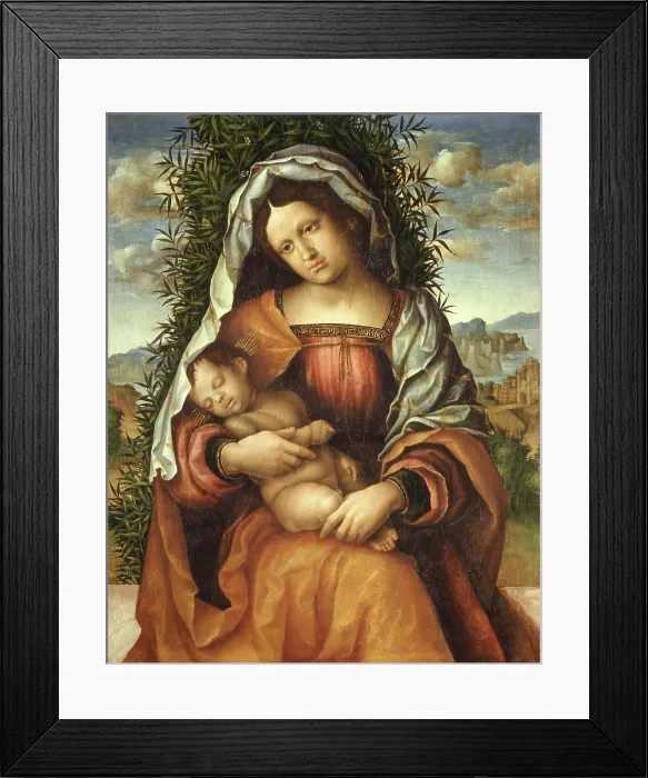 Framed Print : Madonna dei gelsomini (Madonna of the Jasmine), Early16th century. Creator: Giolfino, Niccolo (Nicola) (1476-1555) Framed Print : Madonna dei gelsomini (Madonna of the Jasmine), Early16th century. Creator: Giolfino, Niccolo (Nicola) (1476-1555)