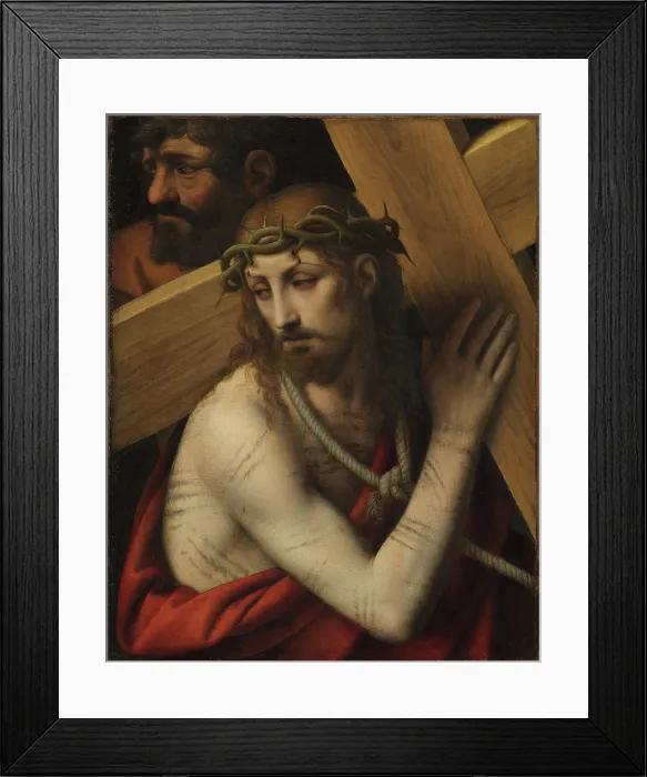 Framed Print : Christ Carrying the Cross, 1520-1530. Creator: Luini, Bernardino (ca. 1480-1532) Framed Print : Christ Carrying the Cross, 1520-1530. Creator: Luini, Bernardino (ca. 1480-1532)