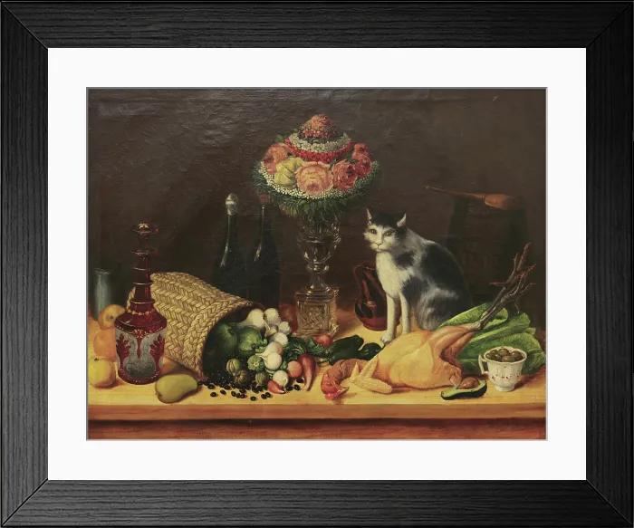 Framed Print : Still Life, 1840-1860. Creator: Arrieta, Jose Agustin (1802-1879) Framed Print : Still Life, 1840-1860. Creator: Arrieta, Jose Agustin (1802-1879)