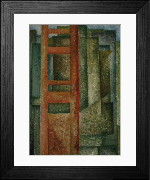 Framed Print : Through the Windows (Unfolding - Intersection), 1914. Creator: Souza-Cardoso, Amadeo de (1887-1918) Framed Print : Through the Windows (Unfolding - Intersection), 1914. Creator: Souza-Cardoso, Amadeo de (1887-1918)