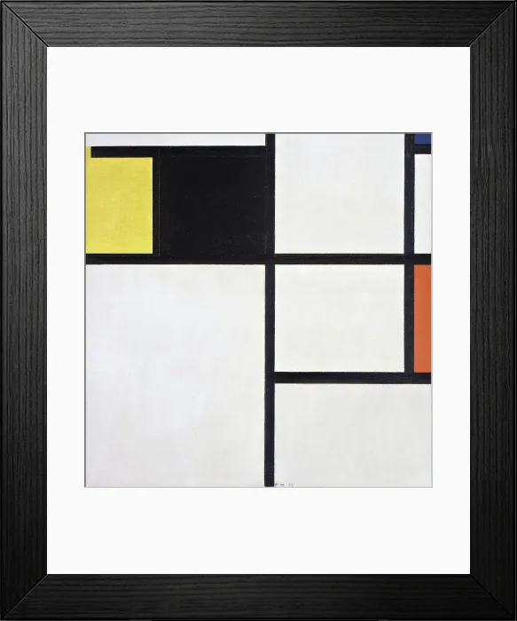 Framed Print : Tableau (Yellow, Black, Blue, Red and Grey), 1929. Creator: Mondrian, Piet (1872-1944) Framed Print : Tableau (Yellow, Black, Blue, Red and Grey), 1929. Creator: Mondrian, Piet (1872-1944)
