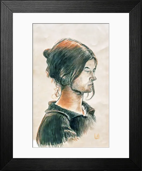 Framed Print : Portrait of Suzanne Valadon, 1891. Creator: Utrillo, Miquel (1862-1934) Framed Print : Portrait of Suzanne Valadon, 1891. Creator: Utrillo, Miquel (1862-1934)