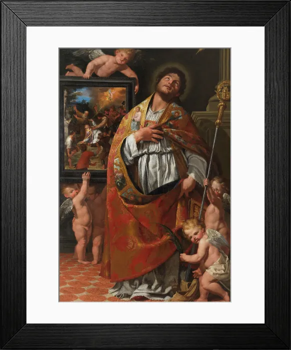 Framed Print : Saint Vigilius of Trent, 1673. Creator: Alberti, Giuseppe (1640-1716) Framed Print : Saint Vigilius of Trent, 1673. Creator: Alberti, Giuseppe (1640-1716)