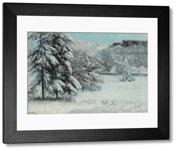 Framed Print : Snow, 1868. Creator: Courbet, Gustave (1819-1877) Framed Print : Snow, 1868. Creator: Courbet, Gustave (1819-1877)