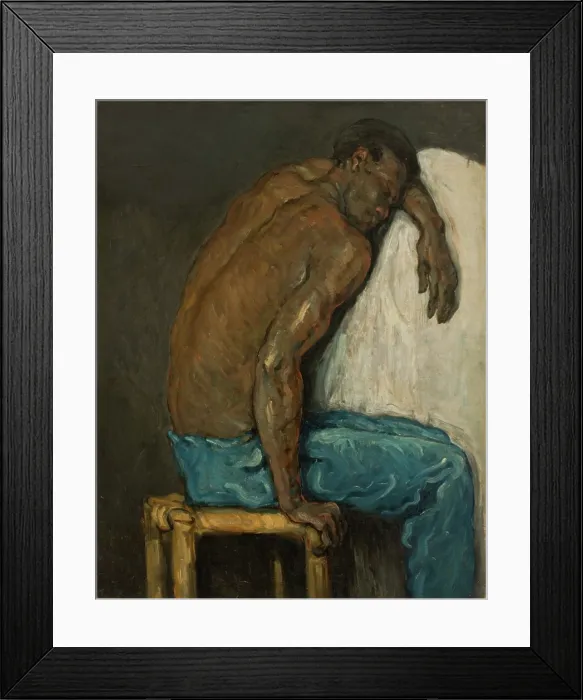 Framed Print : Le Noir Scipion (The Negro Scipion), 1867-1868. Creator: Cezanne, Paul (1839-1906) Framed Print : Le Noir Scipion (The Negro Scipion), 1867-1868. Creator: Cezanne, Paul (1839-1906)