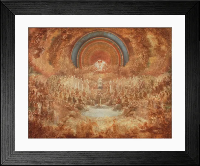 Framed Print : The Coronation of the Virgin, Early 19th century. Creator: Sequeira, Domingos de (1768-1837) Framed Print : The Coronation of the Virgin, Early 19th century. Creator: Sequeira, Domingos de (1768-1837)