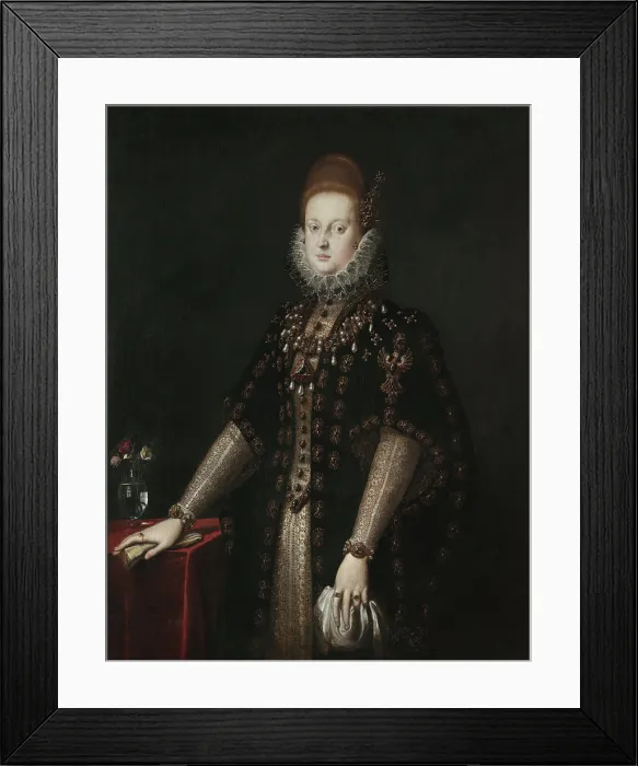 Framed Print : Portrait of Margherita Gonzaga (1564-1618), Duchess of Ferrara, Second half of the16th century. Creator: Ligozzi, Jacopo (1547-1627) Framed Print : Portrait of Margherita Gonzaga (1564-1618), Duchess of Ferrara, Second half of the16th century. Creator: Ligozzi, Jacopo (1547-1627)