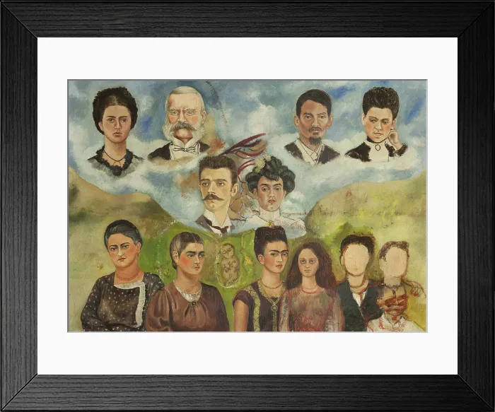 Framed Print : Family portrait (Unfinished), 1949-1950. Creator: Kahlo, Frida (1907-1954) Framed Print : Family portrait (Unfinished), 1949-1950. Creator: Kahlo, Frida (1907-1954)