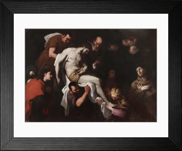 Framed Print : Ecstasy of Saint Francis. Creator: Giordano, Luca (1632-1705) Framed Print : Ecstasy of Saint Francis. Creator: Giordano, Luca (1632-1705)