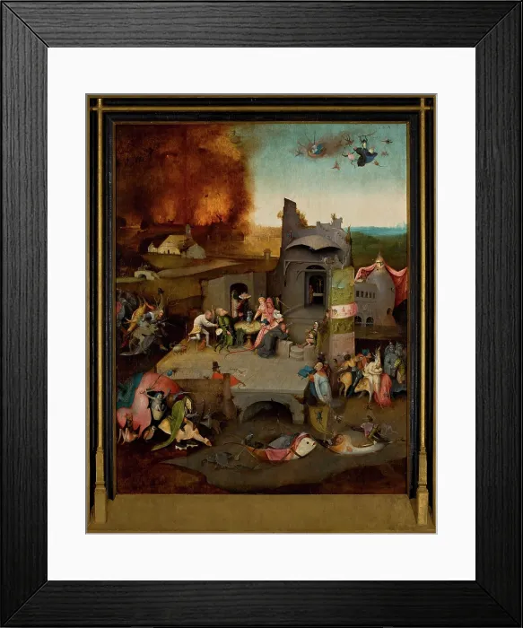 Framed Print : The Temptation of Saint Anthony, c1500. Creator: Bosch, Hieronymus (c. 1450-1516) Framed Print : The Temptation of Saint Anthony, c1500. Creator: Bosch, Hieronymus (c. 1450-1516)