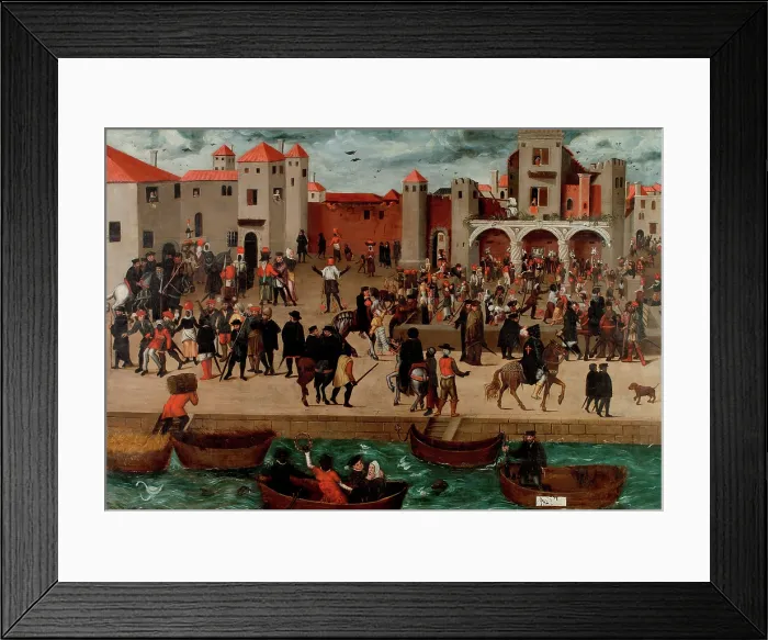 Framed Print : Chafariz d'El-Rei in Lisbon, 1570-1580. Creator: Anonymous. Chafariz d'El-Rei in Lisbon, 1570-1580. Creator: Anonymous Framed Print : Chafariz d'El-Rei in Lisbon, 1570-1580. Creator: Anonymous. Chafariz d'El-Rei in Lisbon, 1570-1580. Creator: Anonymous