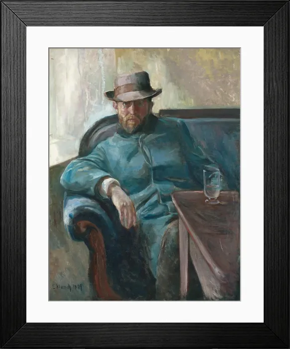 Framed Print : Hans Jaeger, 1889. Creator: Munch, Edvard (1863-1944) Framed Print : Hans Jaeger, 1889. Creator: Munch, Edvard (1863-1944)