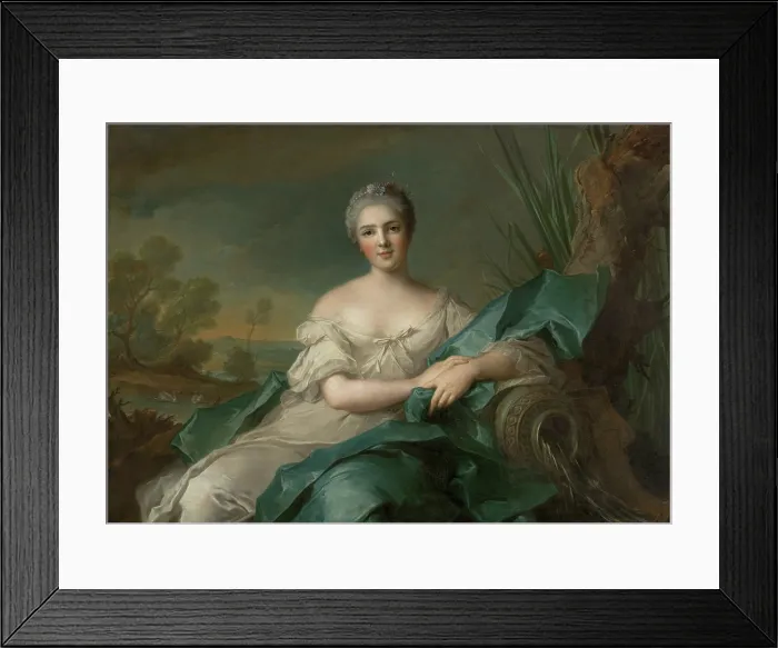 Framed Print : Marie Louise Therese Victoire of France (1733-1799) - The Water, 1751. Creator: Nattier, Jean-Marc (1685-1766) Framed Print : Marie Louise Therese Victoire of France (1733-1799) - The Water, 1751. Creator: Nattier, Jean-Marc (1685-1766)