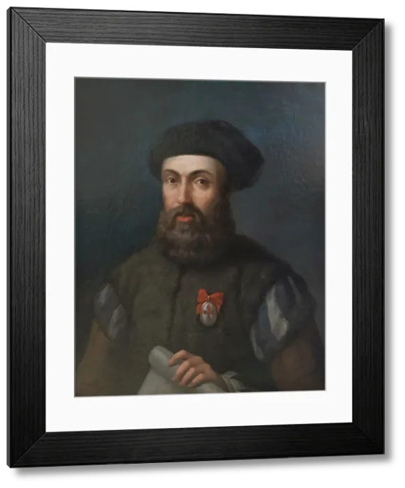 Framed Print : Portrait of Ferdinand Magellan, 19th century. Creator: Anonymous Framed Print : Portrait of Ferdinand Magellan, 19th century. Creator: Anonymous