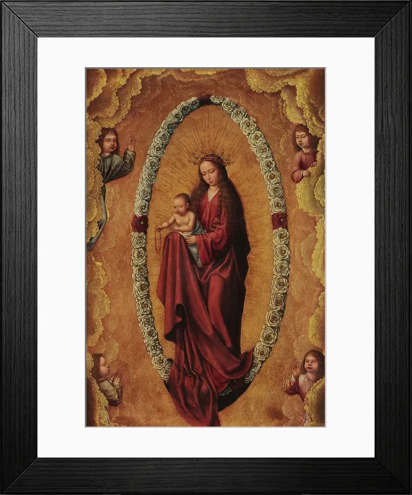 Framed Print : The Virgin of the Rosary. Creator: Massys, Quentin Framed Print : The Virgin of the Rosary. Creator: Massys, Quentin