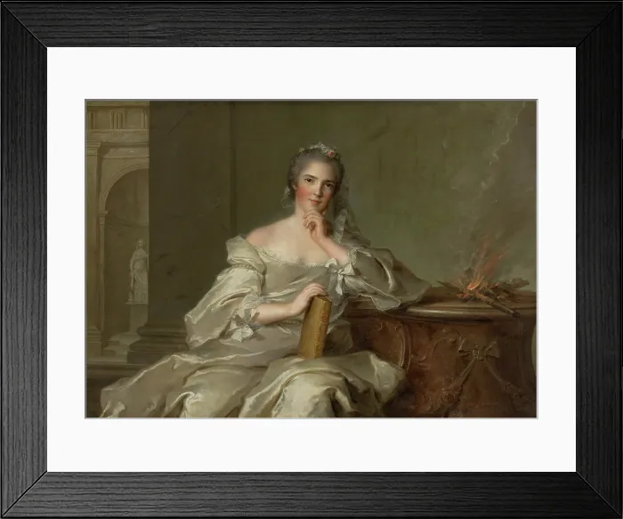 Framed Print : Anne Henriette of France (1727-1752) - The Fire, 1751. Creator: Nattier, Jean-Marc (1685-1766) Framed Print : Anne Henriette of France (1727-1752) - The Fire, 1751. Creator: Nattier, Jean-Marc (1685-1766)