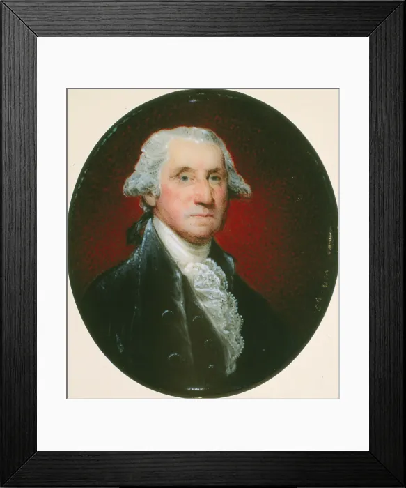 Framed Print : George Washington, 1796. Creator: Birch, William Russell (1755-1834) Framed Print : George Washington, 1796. Creator: Birch, William Russell (1755-1834)