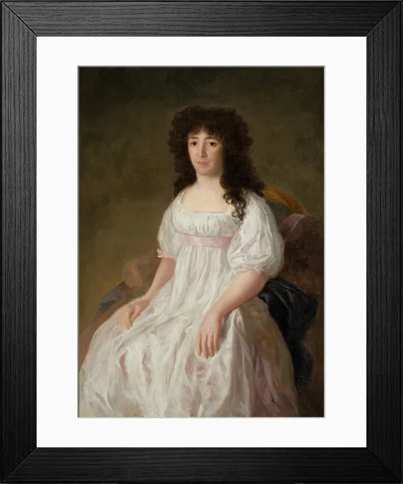 Framed Print : Condessa de Casa Flores, 1790-1797. Creator: Goya, Francisco, de (1746-1828) Framed Print : Condessa de Casa Flores, 1790-1797. Creator: Goya, Francisco, de (1746-1828)