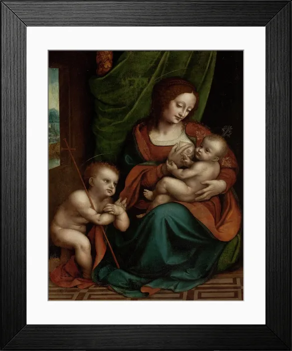 Framed Print : Madonna and Child with the Infant John the Baptist, 1500-1515. Creator: Giampietrino (active 1495-1549) Framed Print : Madonna and Child with the Infant John the Baptist, 1500-1515. Creator: Giampietrino (active 1495-1549)