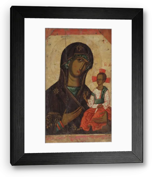 Framed Print : The Virgin Hodegetria of Volyn, First Half of 14th century. Creator: Byzantine Master Framed Print : The Virgin Hodegetria of Volyn, First Half of 14th century. Creator: Byzantine Master