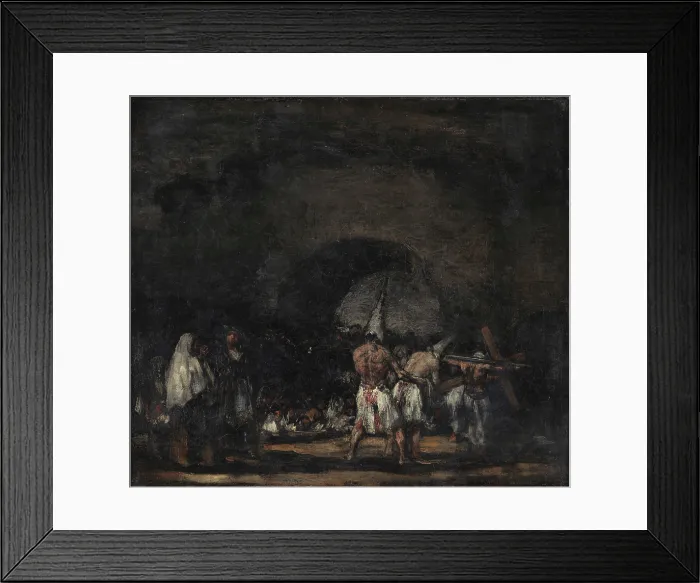 Framed Print : Scene with Flagellants, c1808. Creator: Goya, Francisco, de (1746-1828) Framed Print : Scene with Flagellants, c1808. Creator: Goya, Francisco, de (1746-1828)