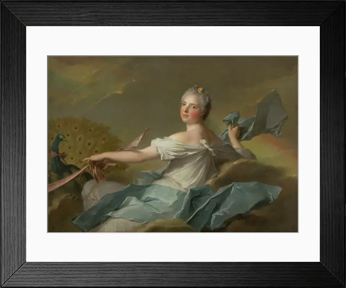 Framed Print : Marie Adelaide of France (1732-1800) - The Air, 1751. Creator: Nattier, Jean-Marc (1685-1766)