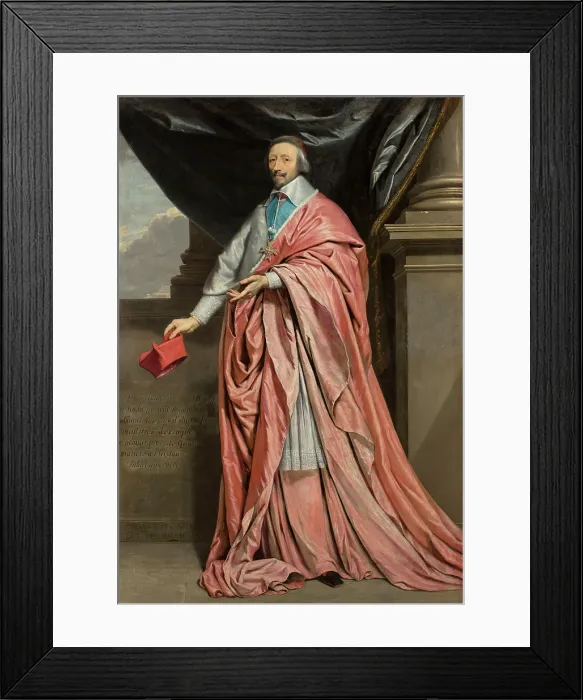 Framed Print : Cardinal de Richelieu, c1640. Creator: Champaigne, Philippe, de (1602-1674) Framed Print : Cardinal de Richelieu, c1640. Creator: Champaigne, Philippe, de (1602-1674)