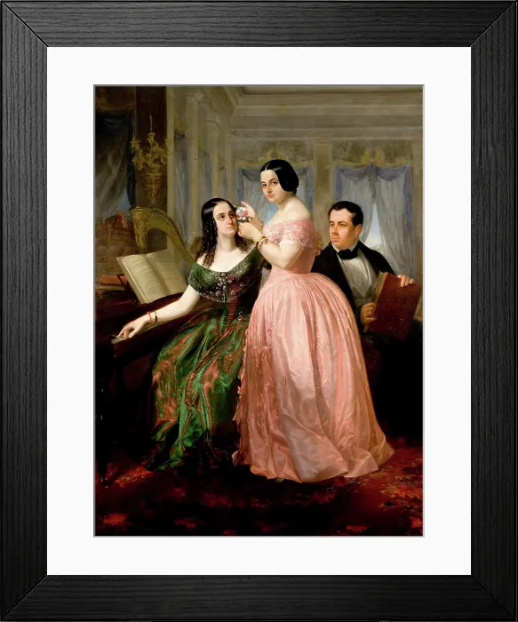Framed Print : Francisco Manuel da Silva (1795-1865), 1850. Creator: Correia de Lima, Jose (1814-1857) Framed Print : Francisco Manuel da Silva (1795-1865), 1850. Creator: Correia de Lima, Jose (1814-1857)