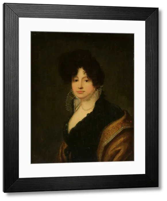 Framed Print : Portrait of Countess Anastasia Shcherbatova (1774-1841), nee Musina-Pushkina, c1808. Creator: Kiprensky, Orest Adamovich (1782-1836) Framed Print : Portrait of Countess Anastasia Shcherbatova (1774-1841), nee Musina-Pushkina, c1808. Creator: Kiprensky, Orest Adamovich (1782-1836)
