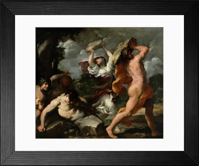 Framed Print : Deucalion and Pyrrha, c1635-1640. Creator: Bottala, Giovanni Maria (1613-1644) Framed Print : Deucalion and Pyrrha, c1635-1640. Creator: Bottala, Giovanni Maria (1613-1644)