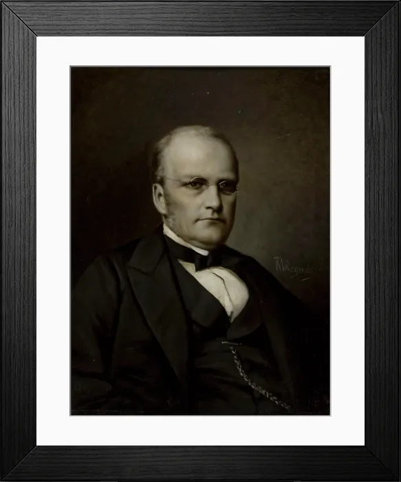 Framed Print : Portrait of the composer Stanislaw Moniuszko (1819-1872), c1865. Creator: Maleszewski, Tytus (1827-1898) Framed Print : Portrait of the composer Stanislaw Moniuszko (1819-1872), c1865. Creator: Maleszewski, Tytus (1827-1898)