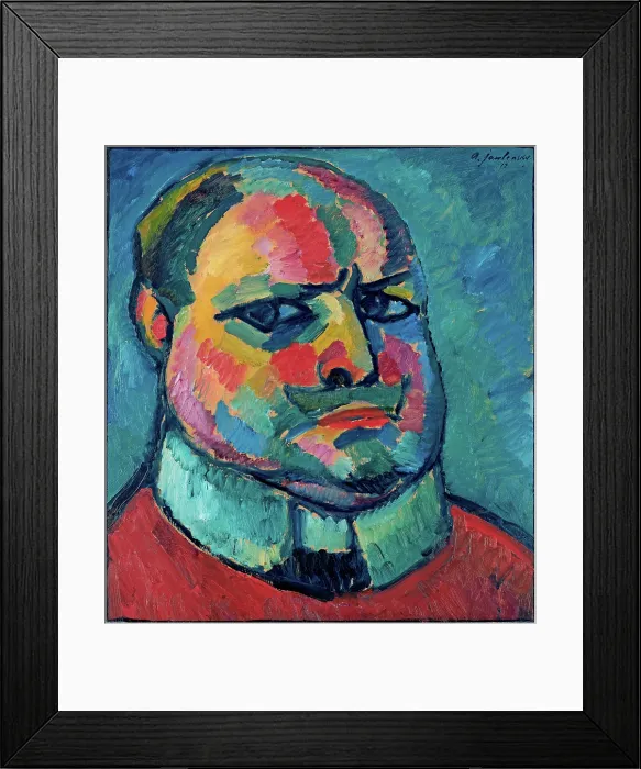 Framed Print : Self-portrait, 1912. Creator: Javlensky, Alexei, von (1864-1941) Framed Print : Self-portrait, 1912. Creator: Javlensky, Alexei, von (1864-1941)