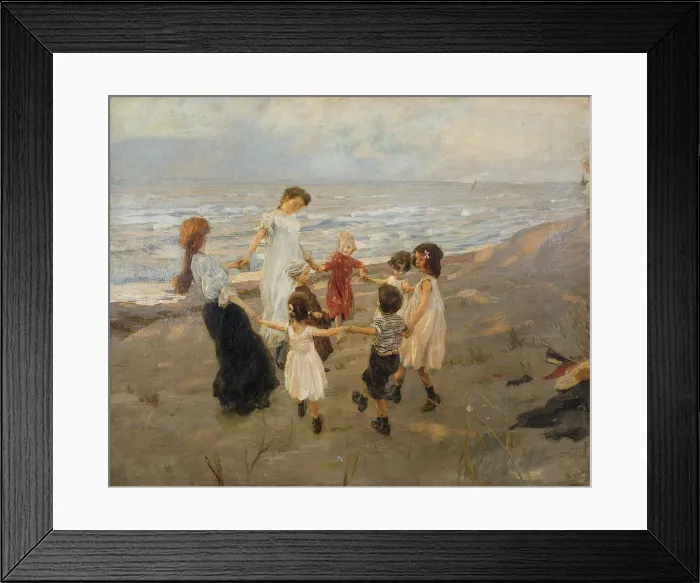 Framed Print : Round dance, 1906. Creator: Tito, Ettore (1859-1941) Framed Print : Round dance, 1906. Creator: Tito, Ettore (1859-1941)