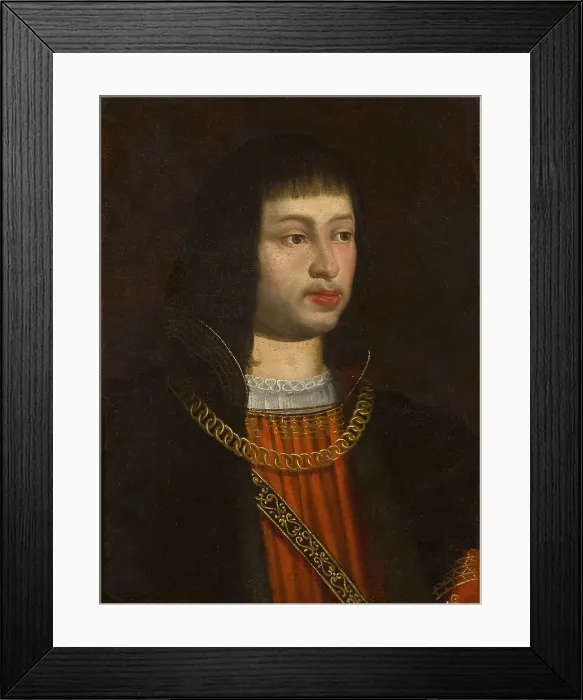 Framed Print : Portrait of Louis XI of France (1423-1483), 1450. Creator: Anonymous Framed Print : Portrait of Louis XI of France (1423-1483), 1450. Creator: Anonymous