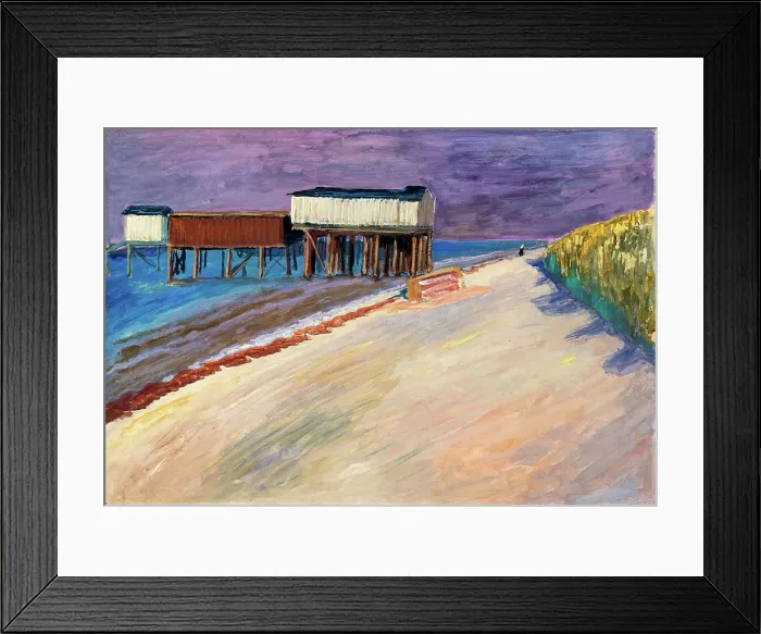 Framed Print : Bathing Cabin, 1911. Creator: Werefkin, Marianne, von (1860-1938) Framed Print : Bathing Cabin, 1911. Creator: Werefkin, Marianne, von (1860-1938)