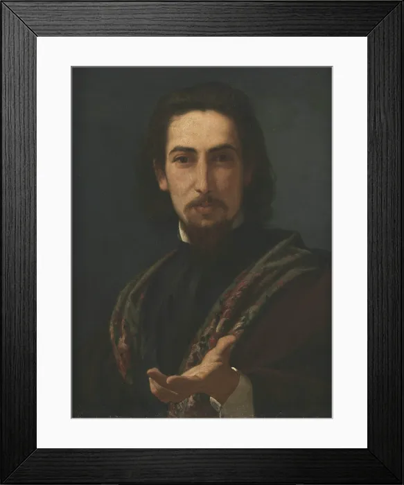 Framed Print : Portrait of the poet Fagundes Varela (1841-1875), 1868-1869. Creator: Americo, Pedro (1843-1905) Framed Print : Portrait of the poet Fagundes Varela (1841-1875), 1868-1869. Creator: Americo, Pedro (1843-1905)