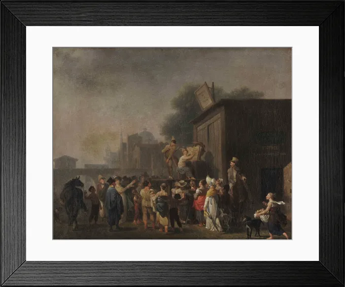 Framed Print : Le Theatre de la Folie (The Theatre of Madness), c1805-1810. Creator: Taunay, Nicolas Antoine (1755-1830) Framed Print : Le Theatre de la Folie (The Theatre of Madness), c1805-1810. Creator: Taunay, Nicolas Antoine (1755-1830)