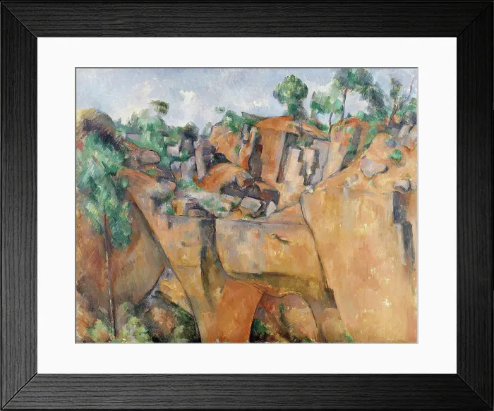 Framed Print : La carriere de Bibemus (The Bibemus Quarry), c1895. Creator: Cezanne, Paul (1839-1906) Framed Print : La carriere de Bibemus (The Bibemus Quarry), c1895. Creator: Cezanne, Paul (1839-1906)