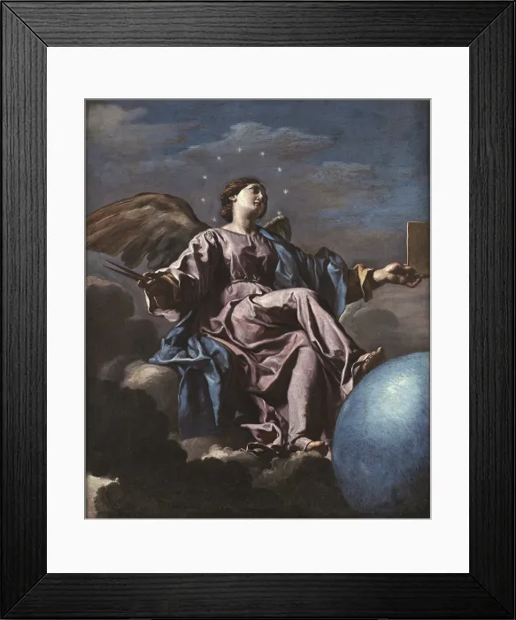 Framed Print : Allegory of Astronomy: Urania, Mid of 17th century. Creator: Cozza, Francesco (1605-1682) Framed Print : Allegory of Astronomy: Urania, Mid of 17th century. Creator: Cozza, Francesco (1605-1682)