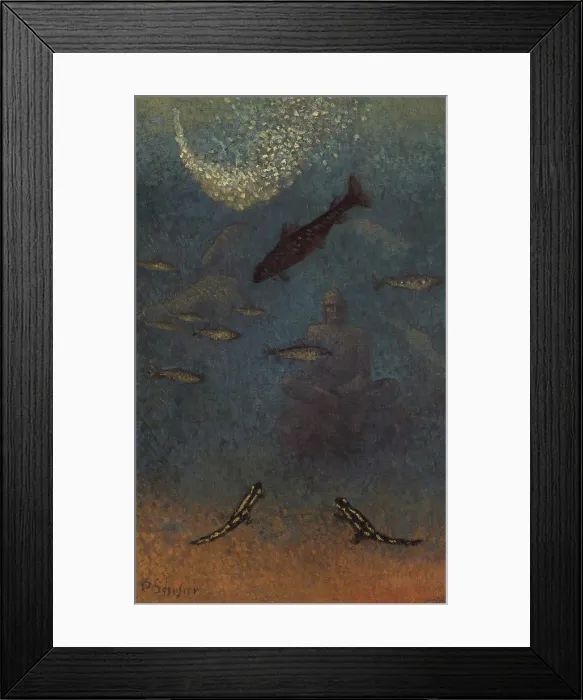 Framed Print : The Sunken Buddha - Homage to Odilon Redon, 1916. Creator: Serusier, Paul (1864-1927) Framed Print : The Sunken Buddha - Homage to Odilon Redon, 1916. Creator: Serusier, Paul (1864-1927)