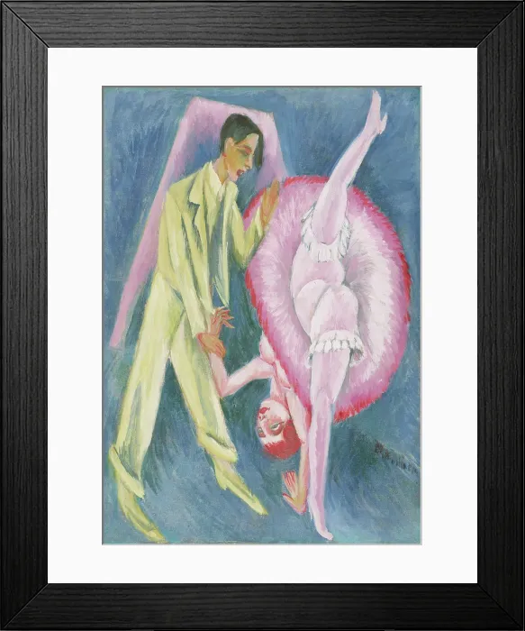 Framed Print : Dance Couple, 1914. Creator: Kirchner, Ernst Ludwig (1880-1938) Framed Print : Dance Couple, 1914. Creator: Kirchner, Ernst Ludwig (1880-1938)