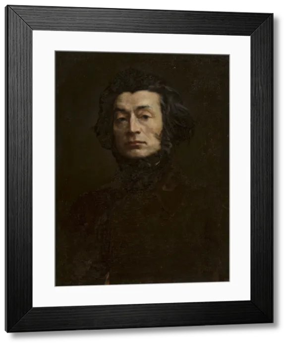 Framed Print : Portrait of the poet Adam Mickiewicz (1798-1855), 1897. Creator: Mordasewicz, Kazimierz (1859-1923) Framed Print : Portrait of the poet Adam Mickiewicz (1798-1855), 1897. Creator: Mordasewicz, Kazimierz (1859-1923)