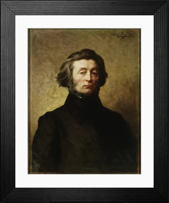 Framed Print : Portrait of the poet Adam Mickiewicz (1798-1855), 1899. Creator: Ciesielski, Wladyslaw (1845-1901) Framed Print : Portrait of the poet Adam Mickiewicz (1798-1855), 1899. Creator: Ciesielski, Wladyslaw (1845-1901)